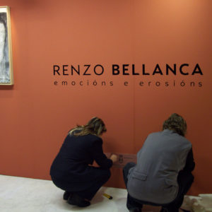 Renzo Bellanca – Mostra Emoción e Erosión – Allestimento